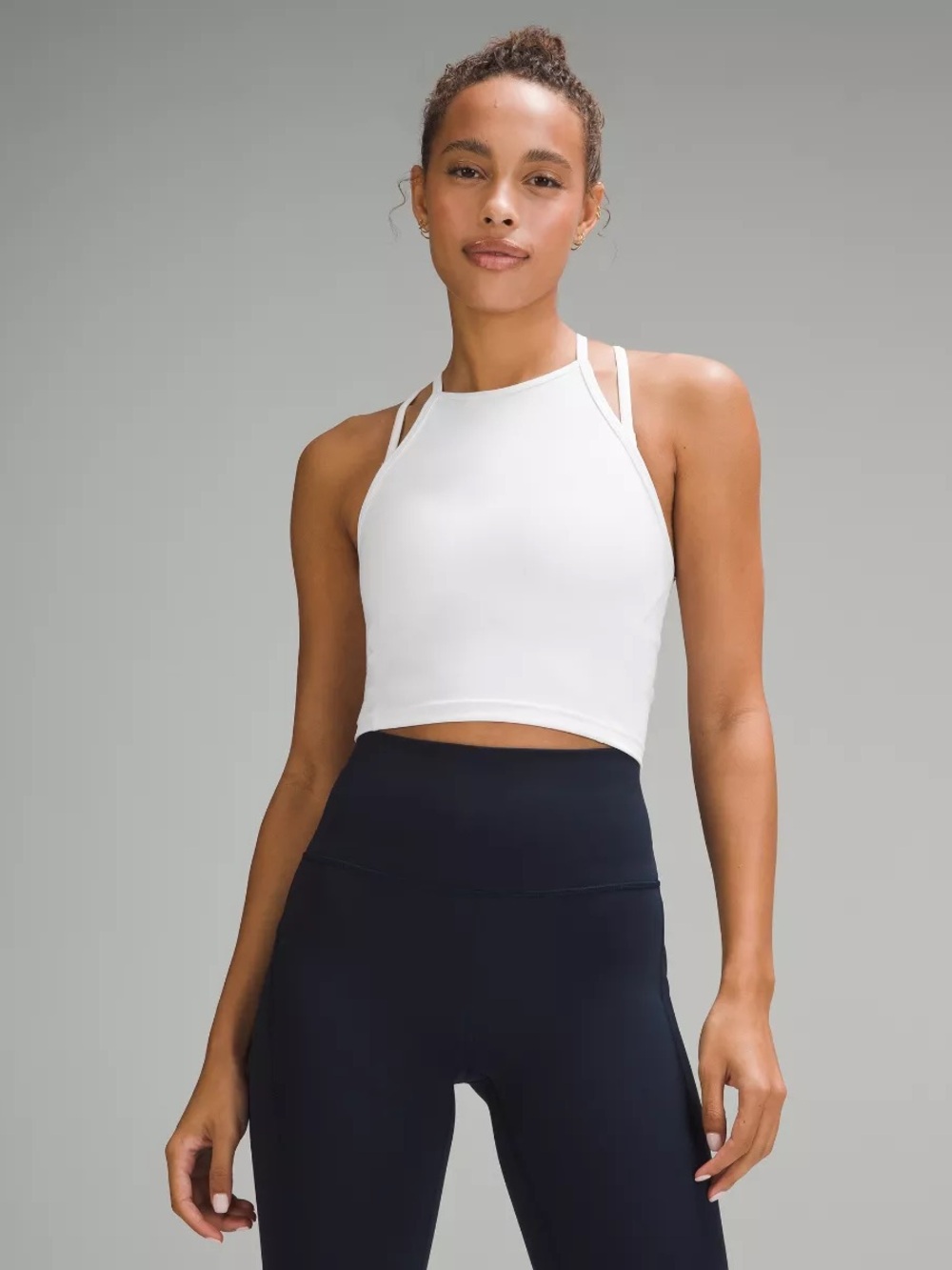 Lululemon White halter racerback tank